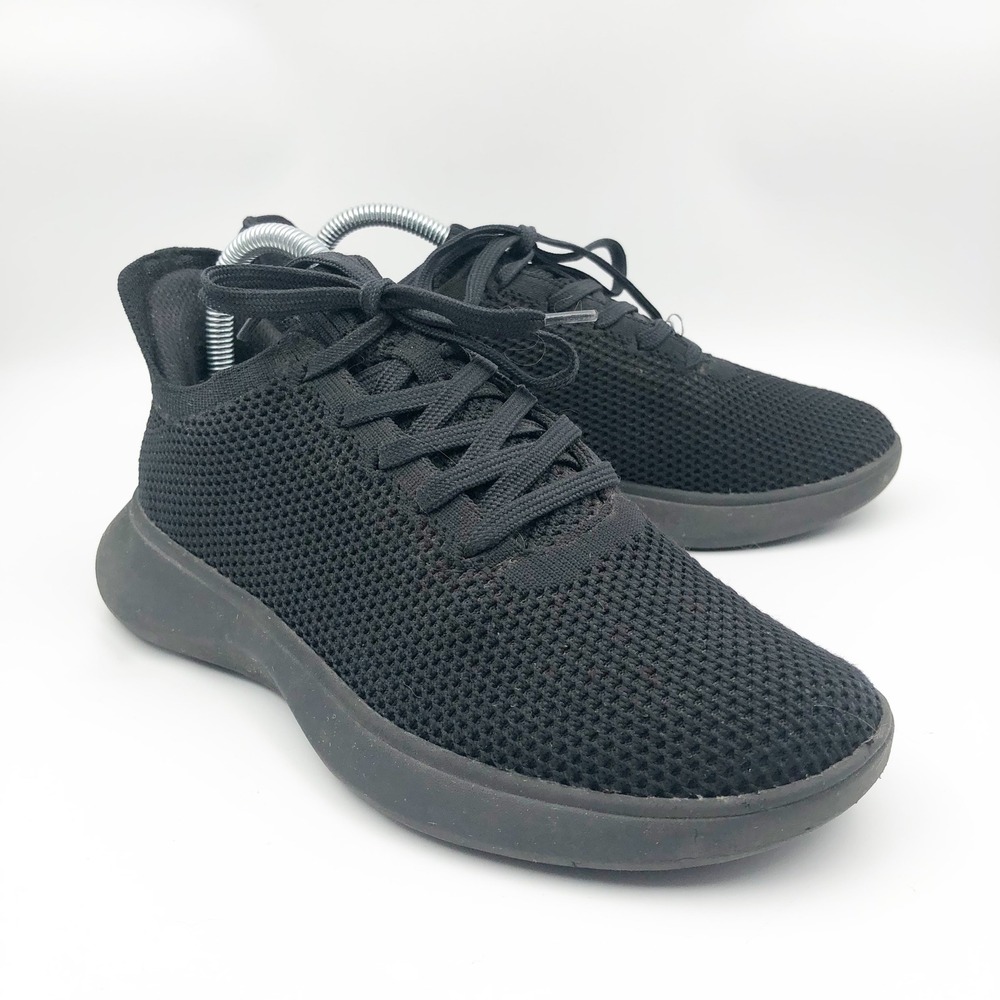 Vivaia Shoes Womens 8 EU 39 Urban Mesh Sneakers Black Knit Walking Trainers